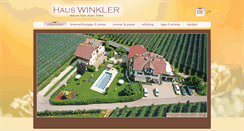 Desktop Screenshot of haus-winkler.it